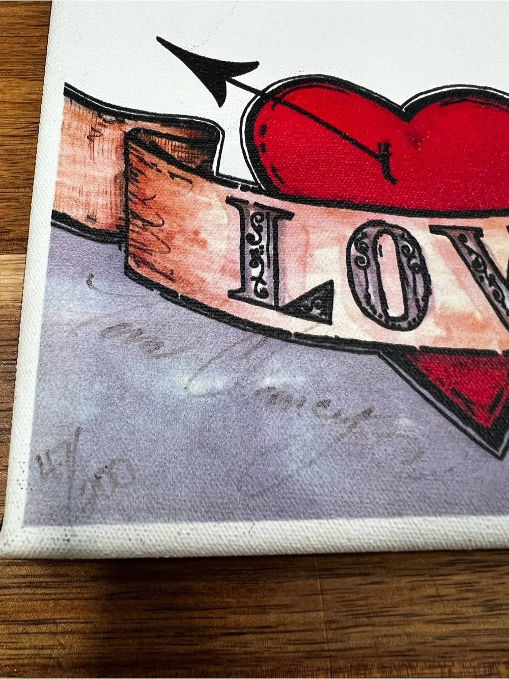 Brighton Red Heart LOVE Wall Art by Tom Clancy